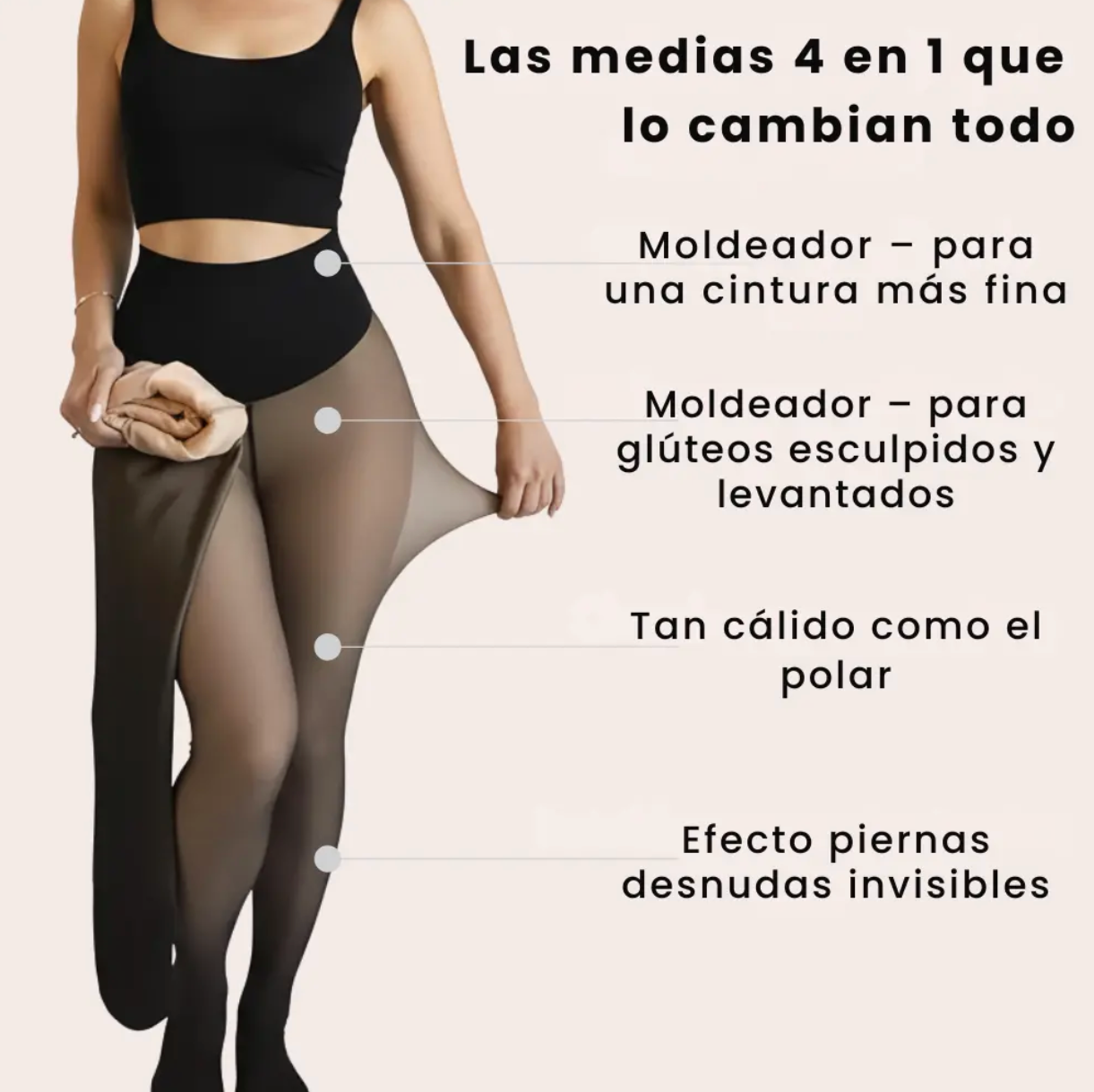 Magic Sculpt - Leotardos polares premium 4 en 1